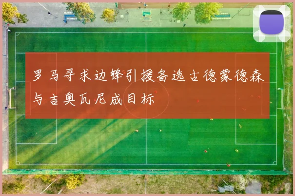 罗马寻求边锋引援备选古德蒙德森与吉奥瓦尼成目标